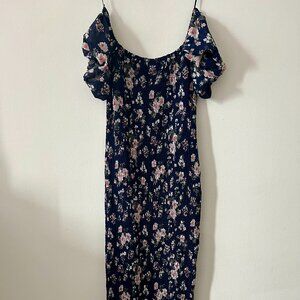 Stuck In My Head Midi Dress Navy